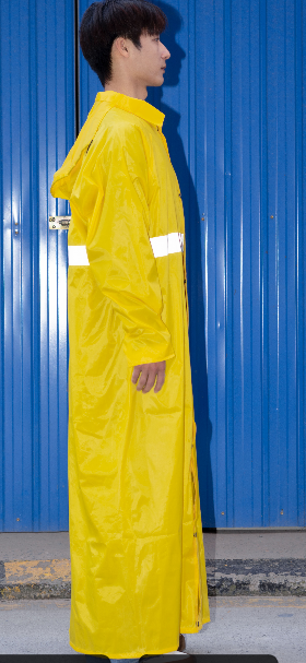 Waterproof poncho is reusable