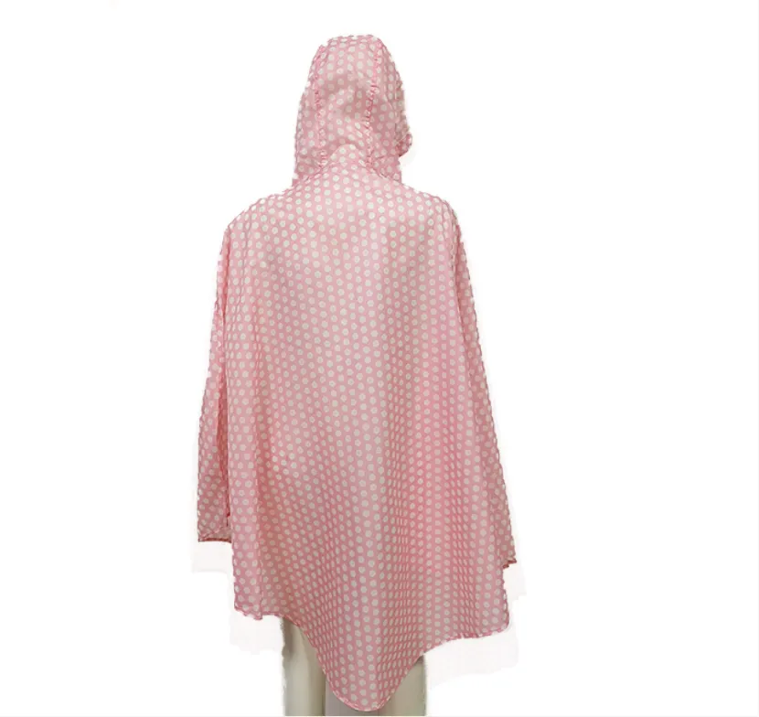 light blue rain jacket