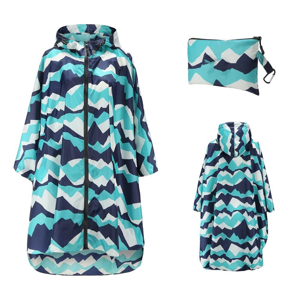 fashionable design long raincoat rain poncho waterproof polyester raincoat