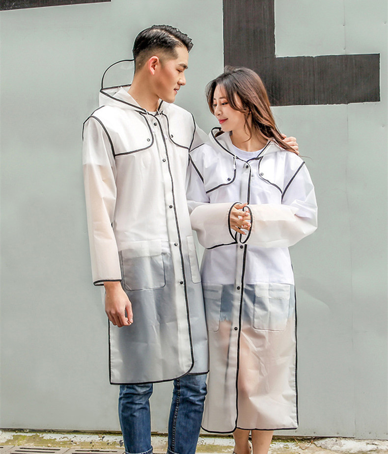 EVA fabric rain coat 100% waterproof durable high quality custom logo riding raincoat