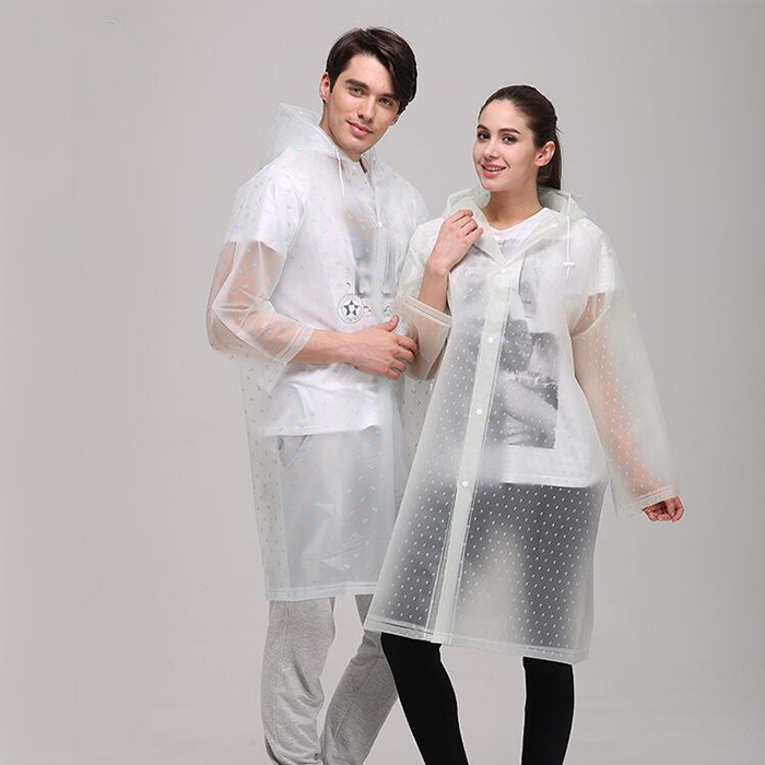 long raincoat transparent rain coat colorful printing rain poncho adult