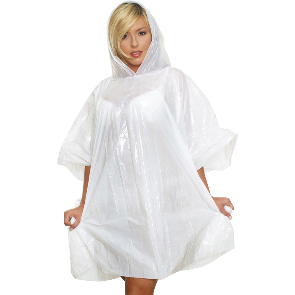 PE rain Poncho