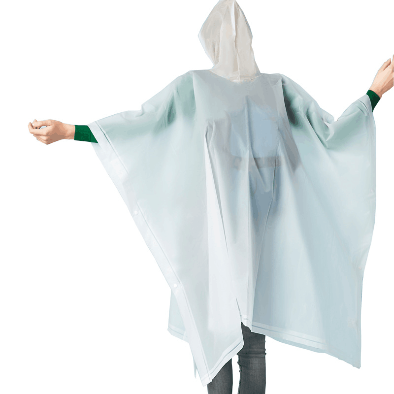 PVC rain poncho 100% waterproof raincoat for adult outdoor rain poncho motorcycle biker