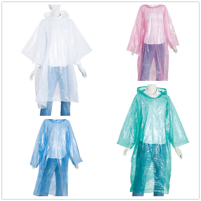 PE Mini packing wallet raincoat for emergency use