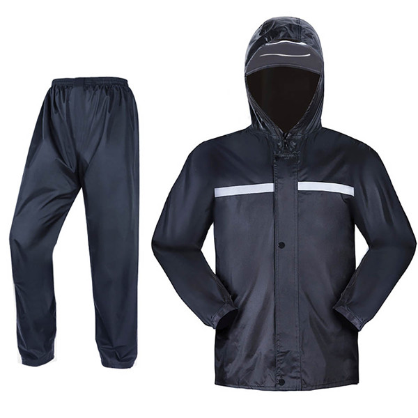 Outdoor waterproof visibility Riding Oxfod raincoat rainsuit