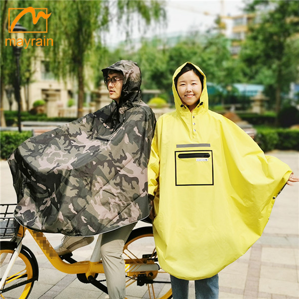 3 in 1 reflective rain poncho