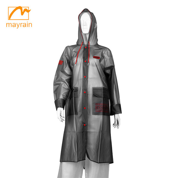 TPU long motorcycle raincoat for rain