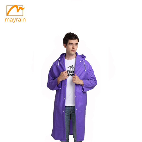 EVA custom eco-friendly waterproof raincoats