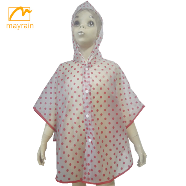 full printing 100 waterproof kids rain poncho